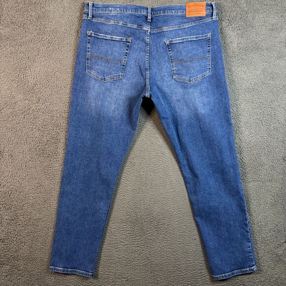 Lucky Brand Jeans Mens 40x32 Blue 410 Athletic Straight Stretch Dark Wash Denim - Picture 7 of 16